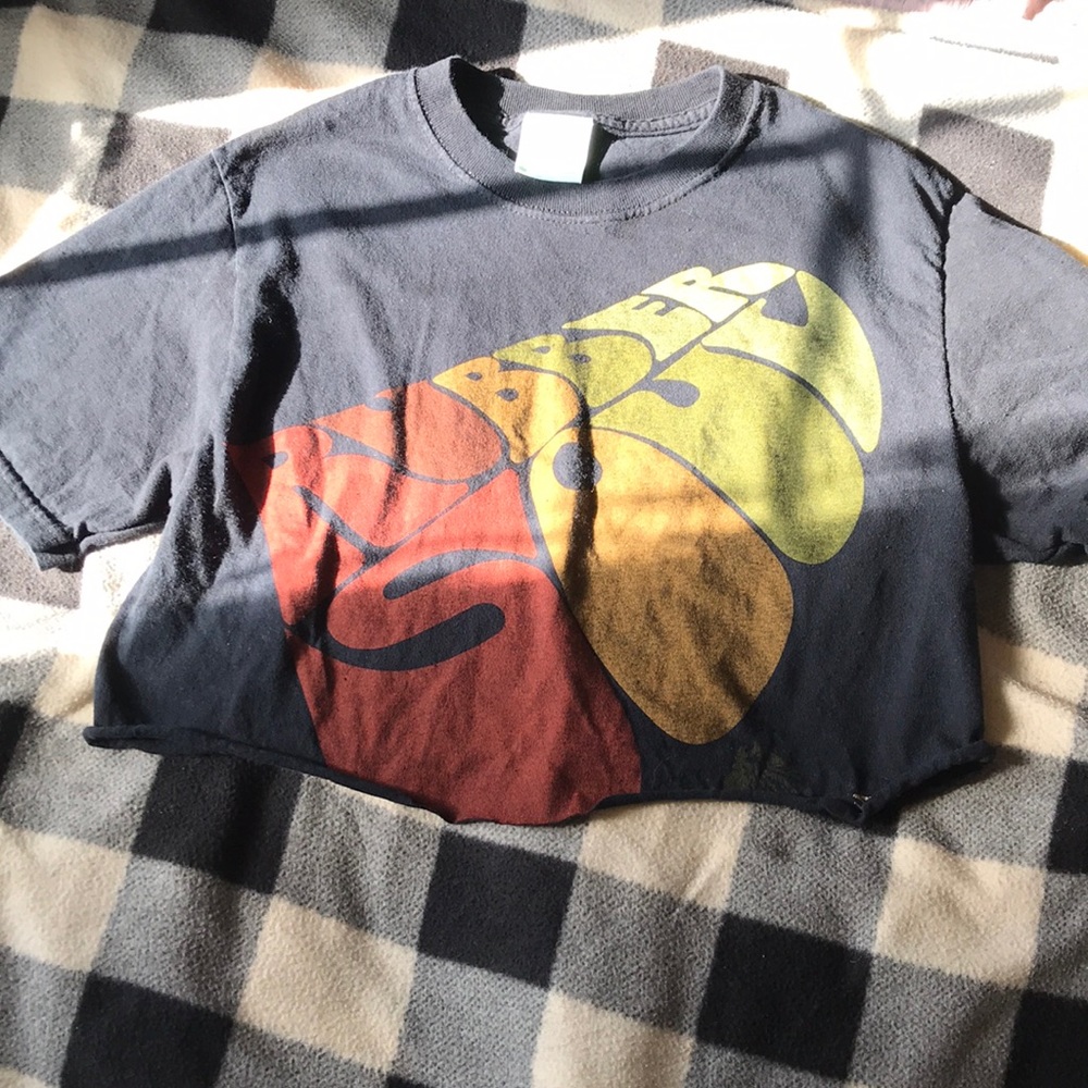 Beatles Cropped Graphic Tee